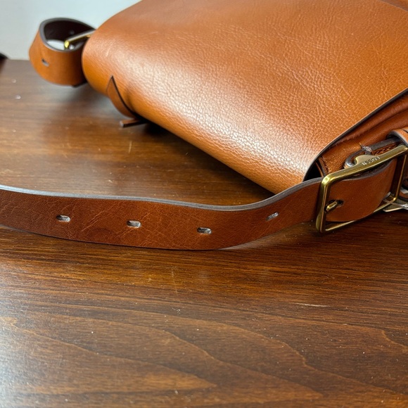 Fossil Carmel Brown Leather Crossbody Bag - Picture 12 of 12